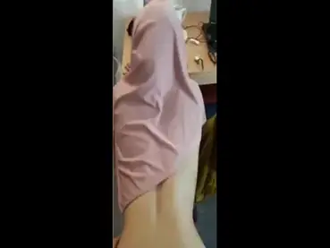 Dokumentasi Ukhti Hijab Pink Cantik Kasur poster